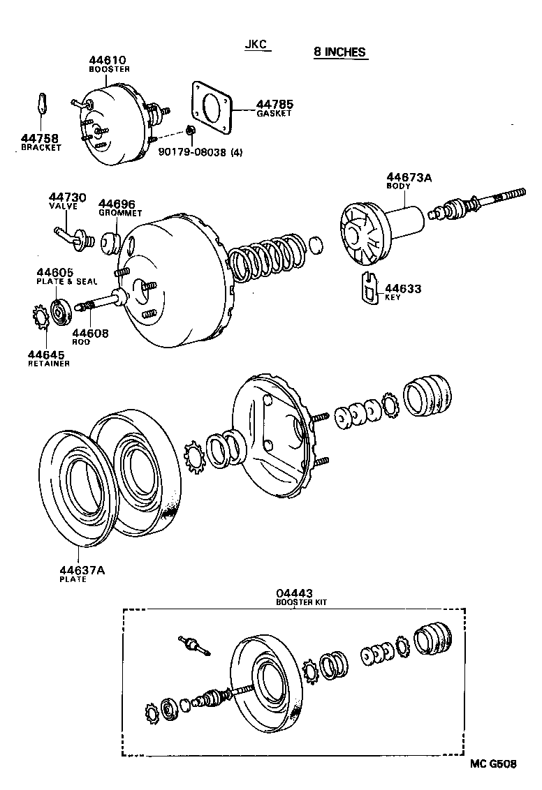  HILUX 2WD |  BRAKE BOOSTER VACUUM TUBE