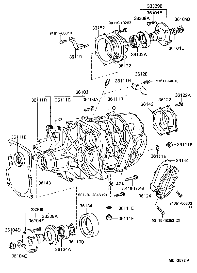  LAND CRUISER 62 |  TRANSFER CASE EXTENSION HOUSING