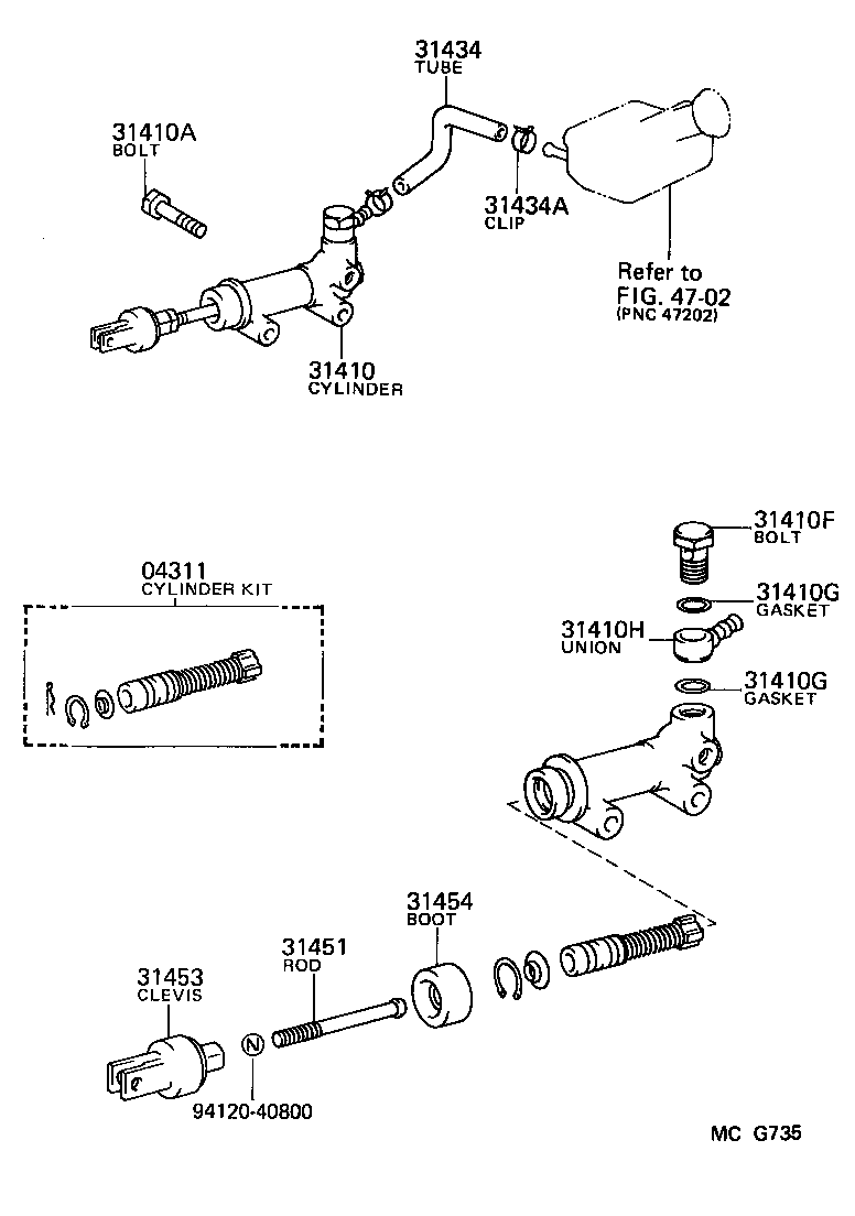  VAN |  CLUTCH MASTER CYLINDER