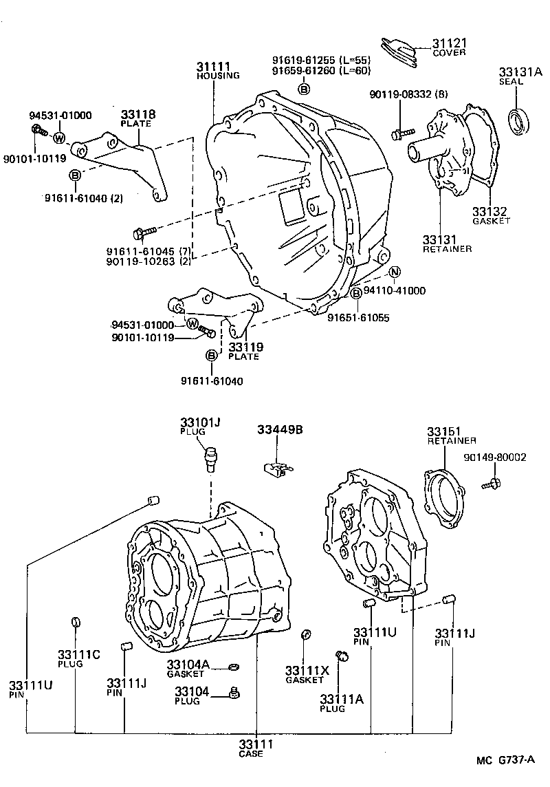  VAN |  CLUTCH HOUSING TRANSMISSION CASE MTM