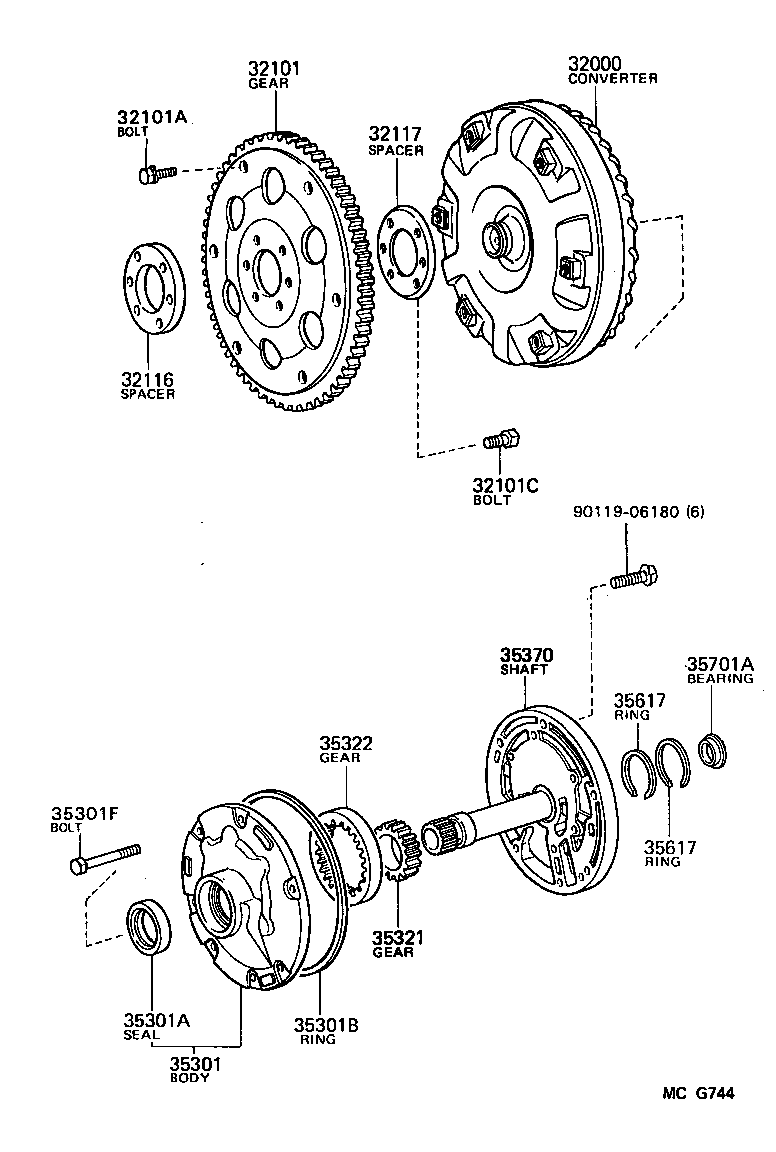  VAN |  TORQUE CONVERTER FRONT OIL PUMP CHAIN ATM