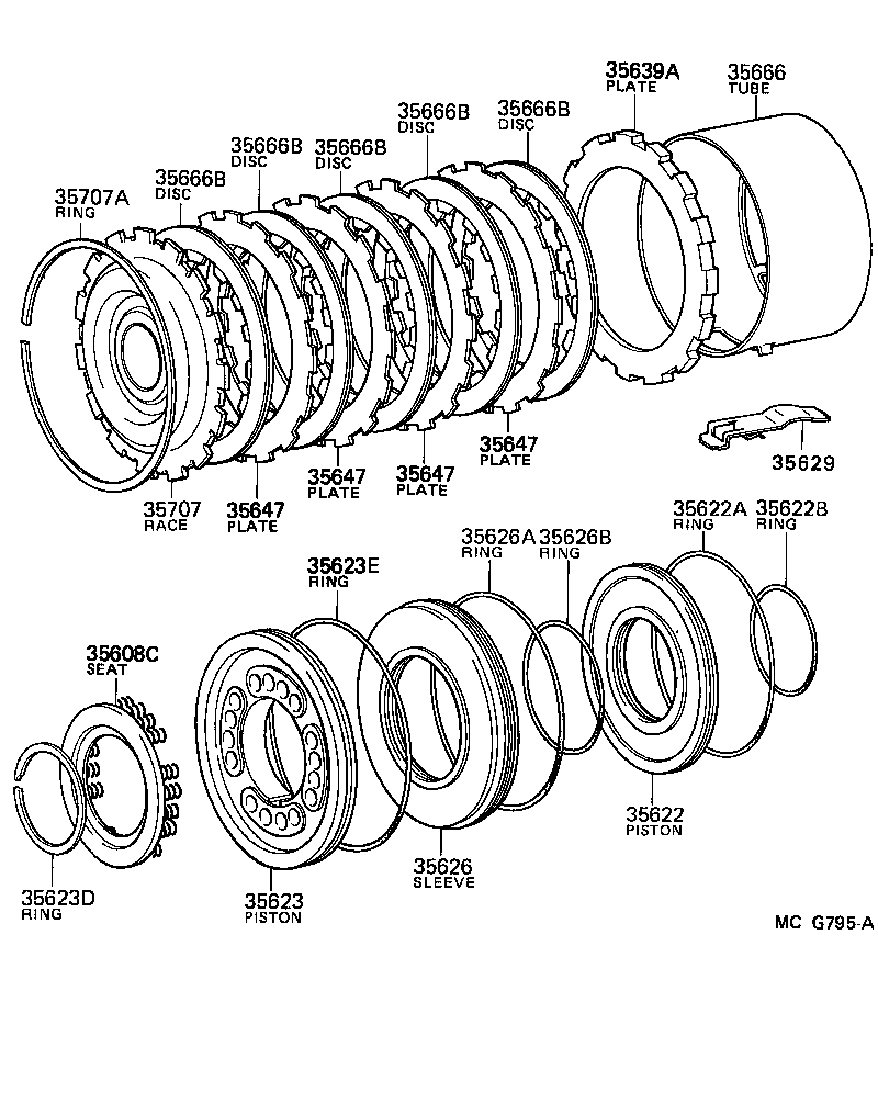  VAN |  BRAKE NO 3 1ST REVERSE BRAKE ATM