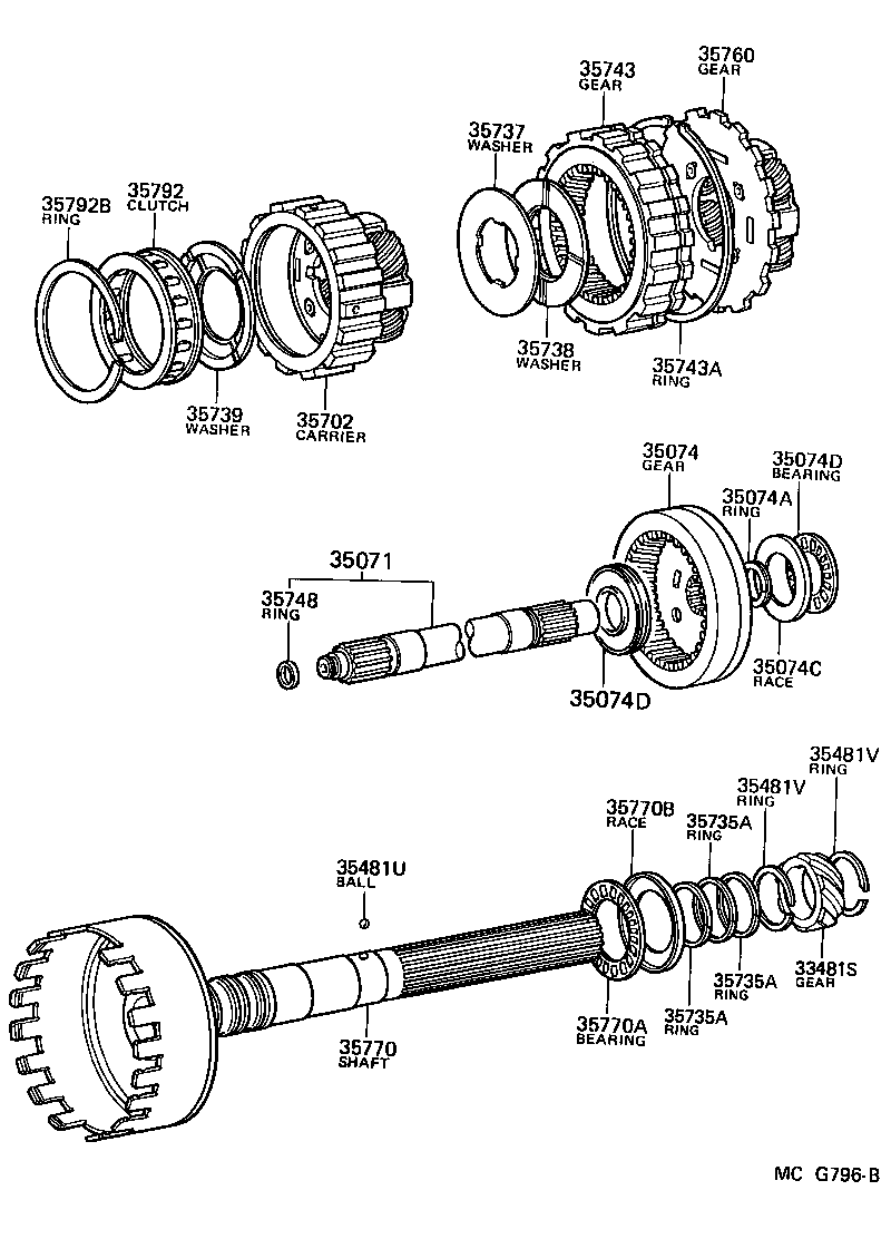  VAN |  PLANETARY GEAR REVERSE PISTON COUNTER GEAR ATM