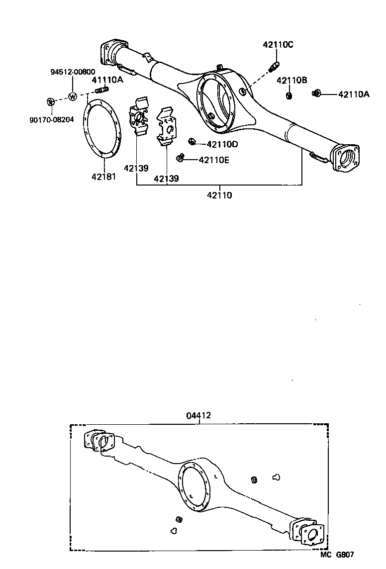  VAN |  REAR AXLE HOUSING DIFFERENTIAL