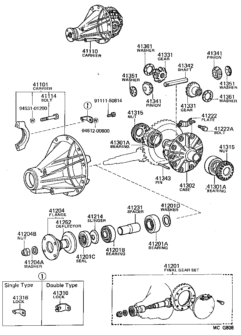  VAN |  REAR AXLE HOUSING DIFFERENTIAL