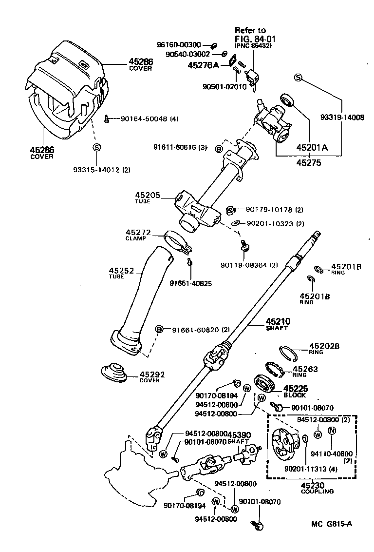  VAN |  STEERING COLUMN SHAFT