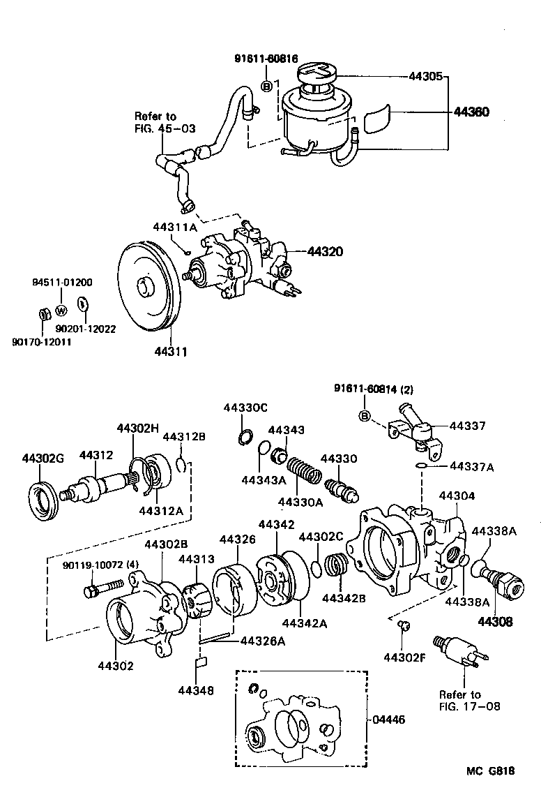  VAN |  VANE PUMP RESERVOIR POWER STEERING