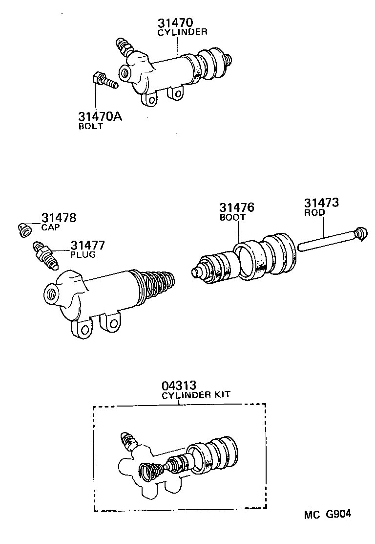  VAN |  CLUTCH RELEASE CYLINDER