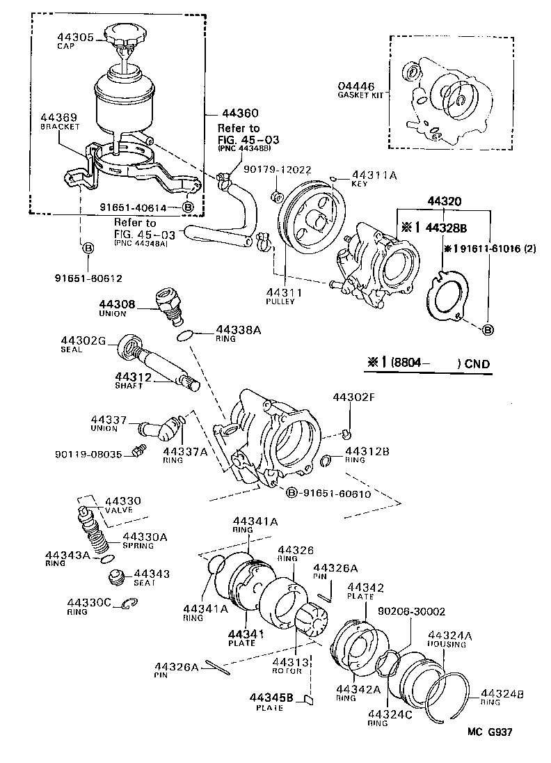  CELICA |  VANE PUMP RESERVOIR POWER STEERING