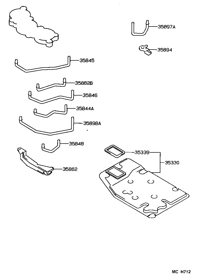  ES250 |  VALVE BODY OIL STRAINER ATM