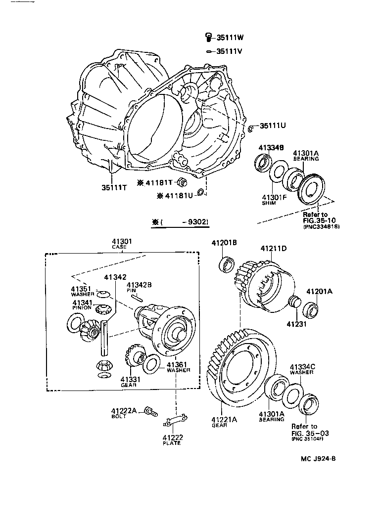  MR2 |  REAR AXLE HOUSING DIFFERENTIAL