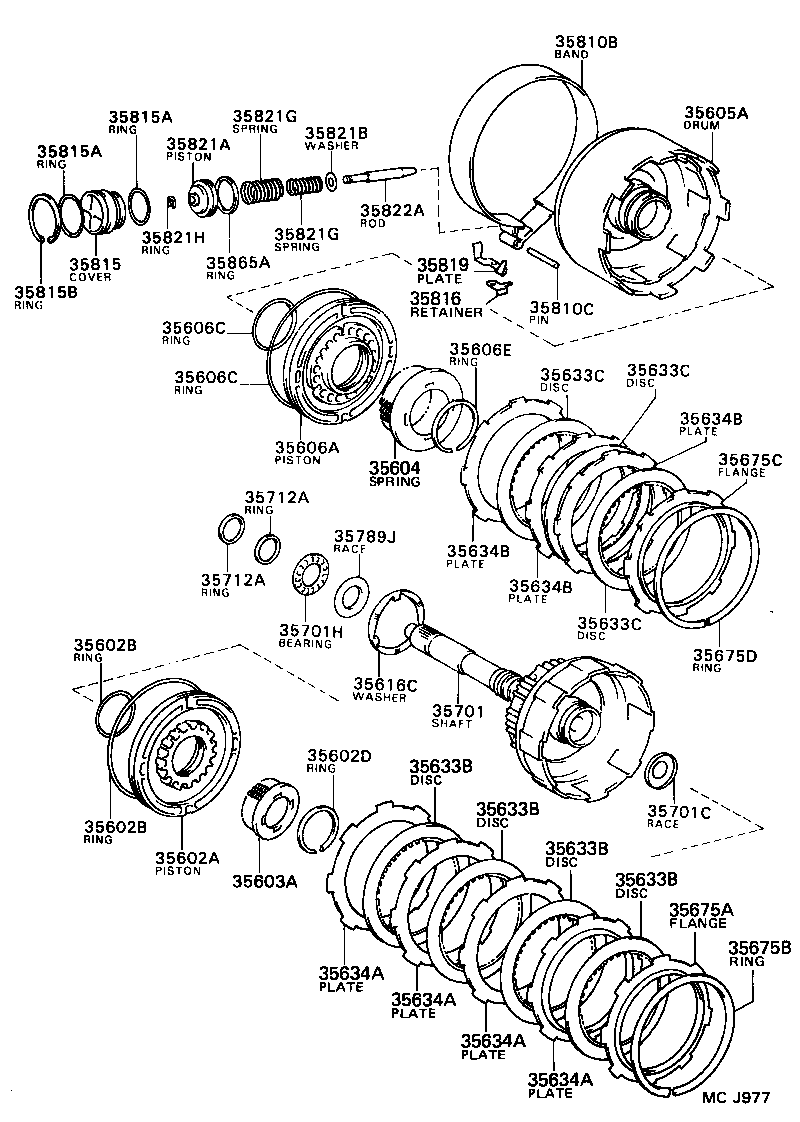  MR2 |  BRAKE BAND MULTIPLE DISC CLUTCH ATM