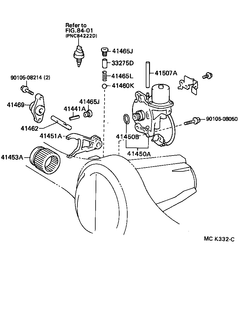  LX450 |  FRONT AXLE HOUSING DIFFERENTIAL