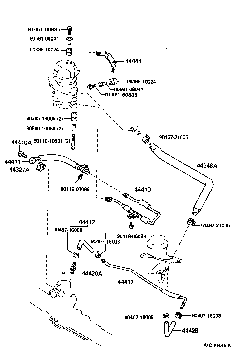  MR2 |  POWER STEERING TUBE