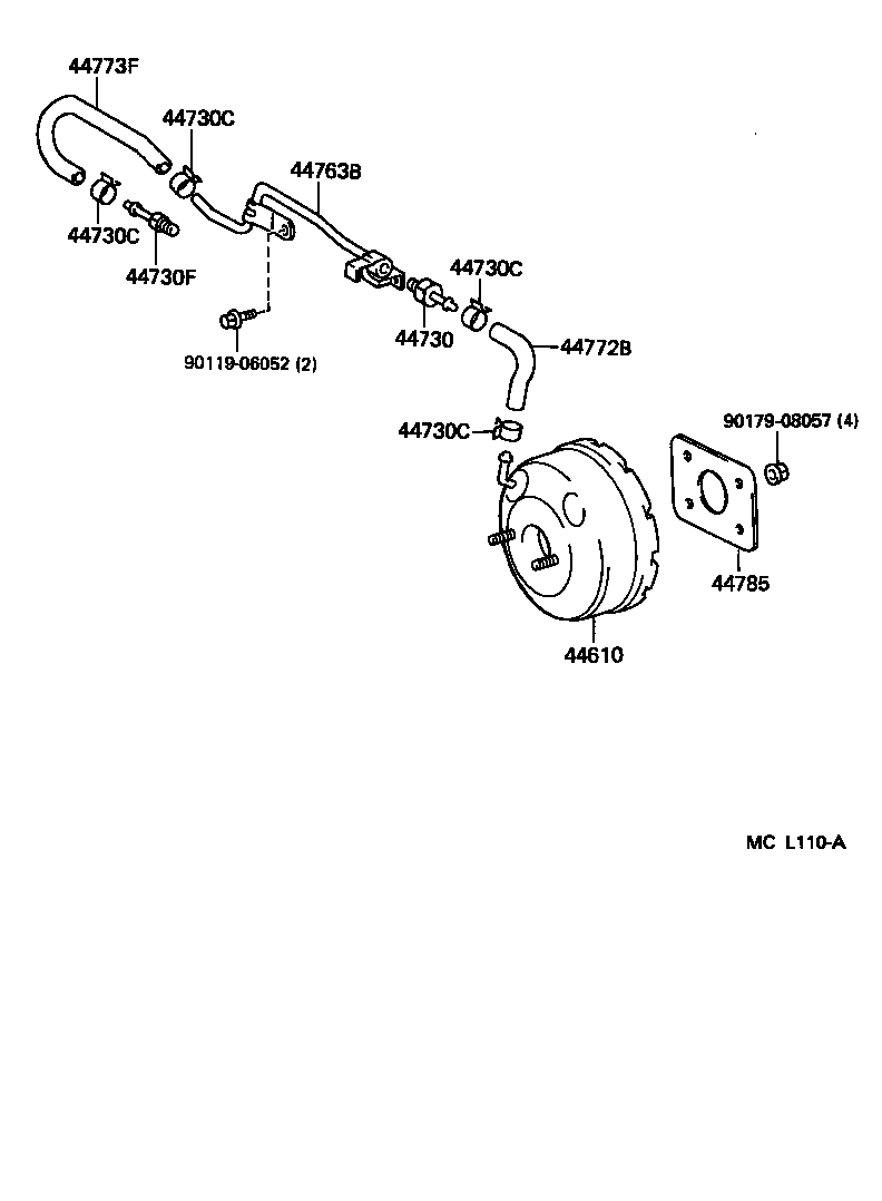  PASEO |  BRAKE BOOSTER VACUUM TUBE