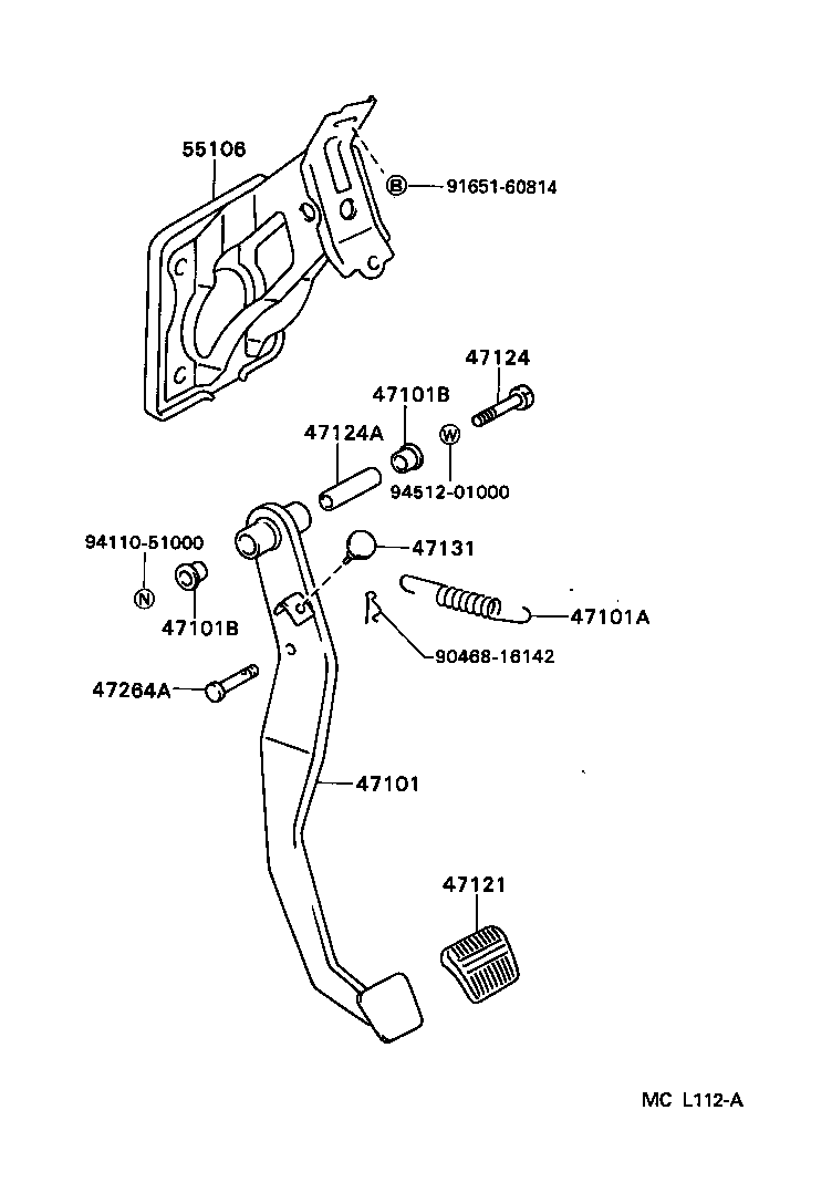  PASEO |  BRAKE PEDAL BRACKET