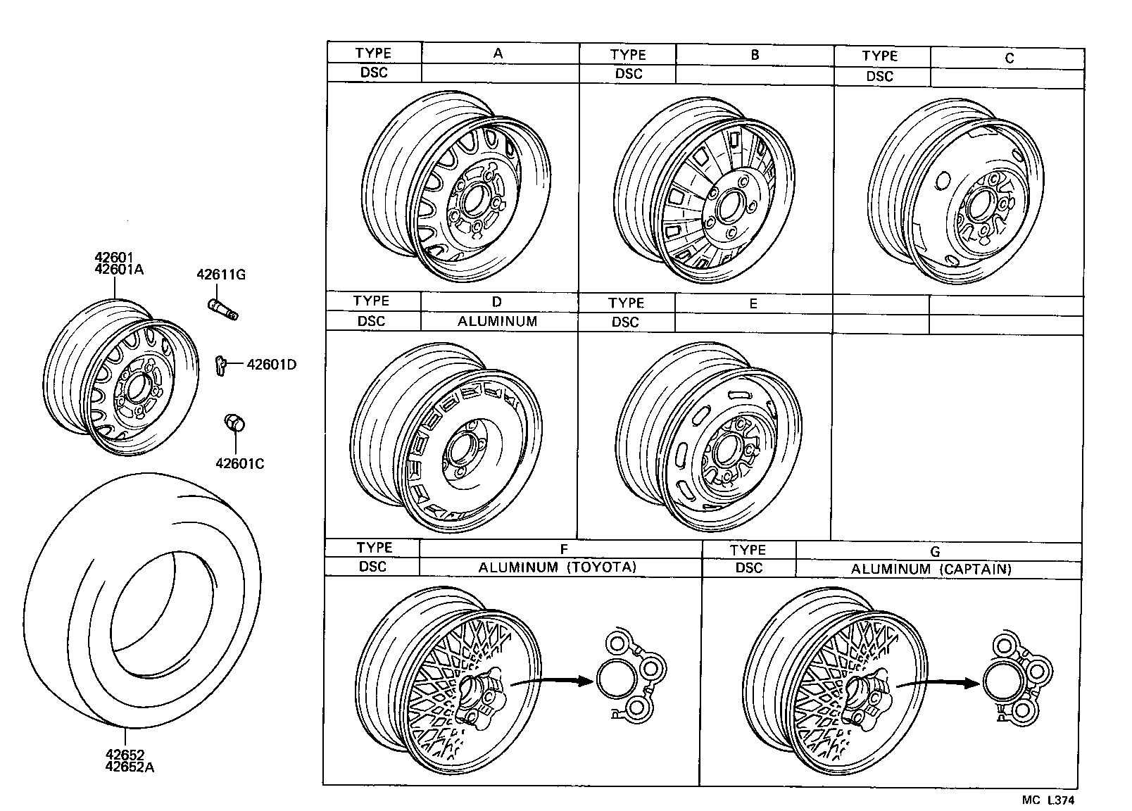  CAMRY NAP |  DISC WHEEL WHEEL CAP