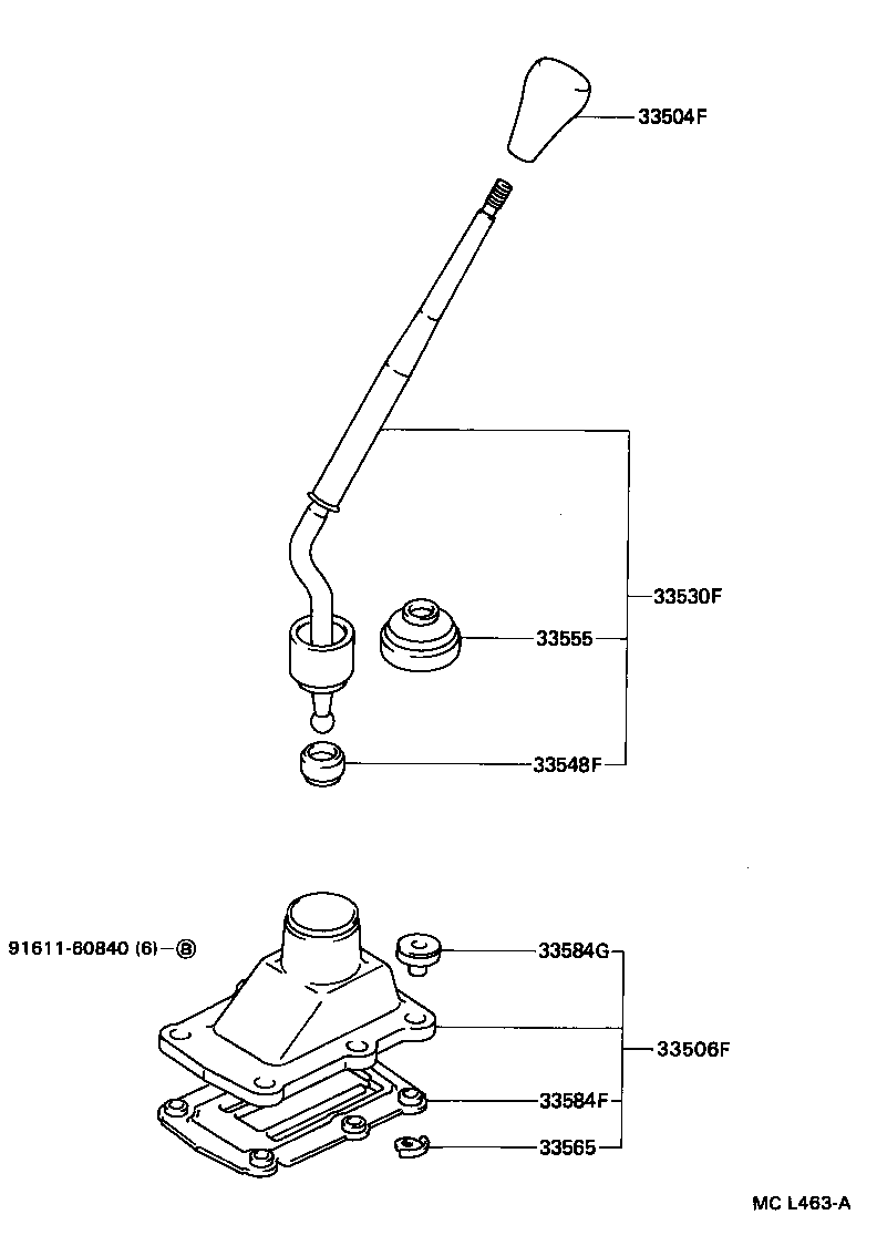  4 RUNNER TRUCK |  SHIFT LEVER RETAINER