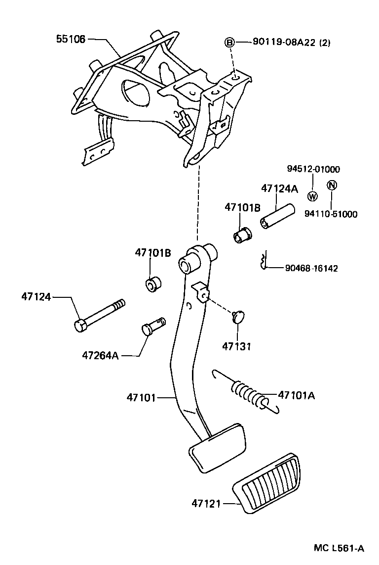  SC300 400 |  BRAKE PEDAL BRACKET