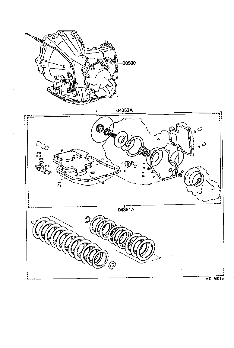  ES300 |  TRANSAXLE OR TRANSMISSION ASSY GASKET KIT ATM