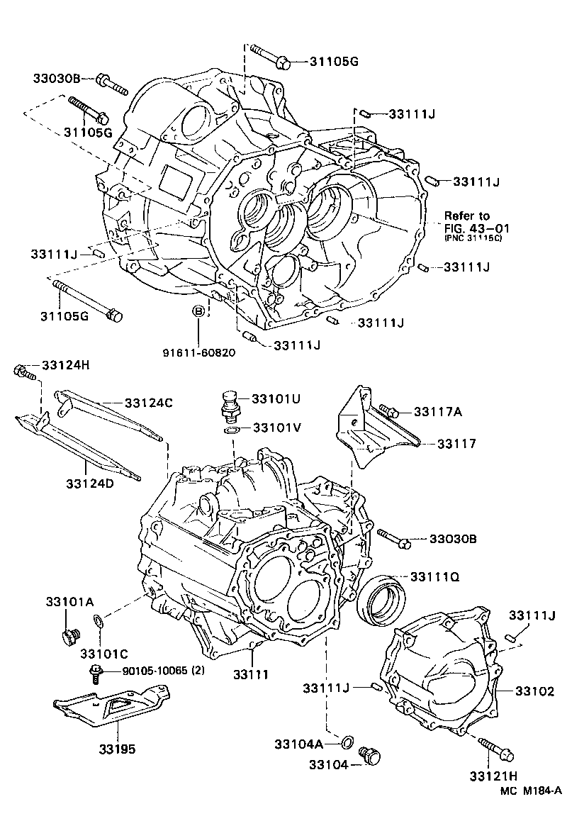  CAMRY JPP |  CLUTCH HOUSING TRANSMISSION CASE MTM