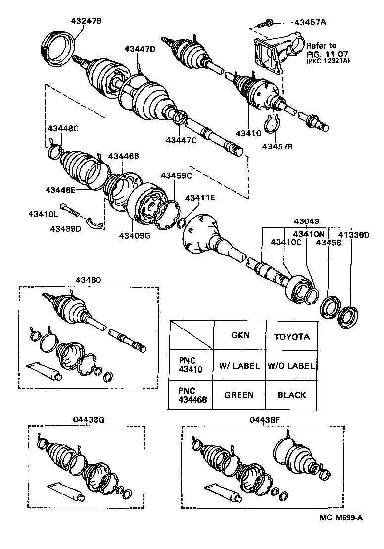  ES300 |  FRONT DRIVE SHAFT