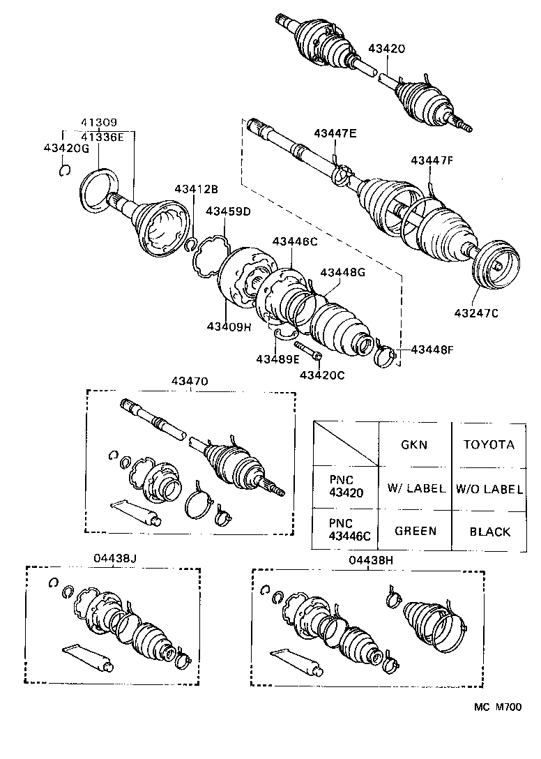  ES300 |  FRONT DRIVE SHAFT