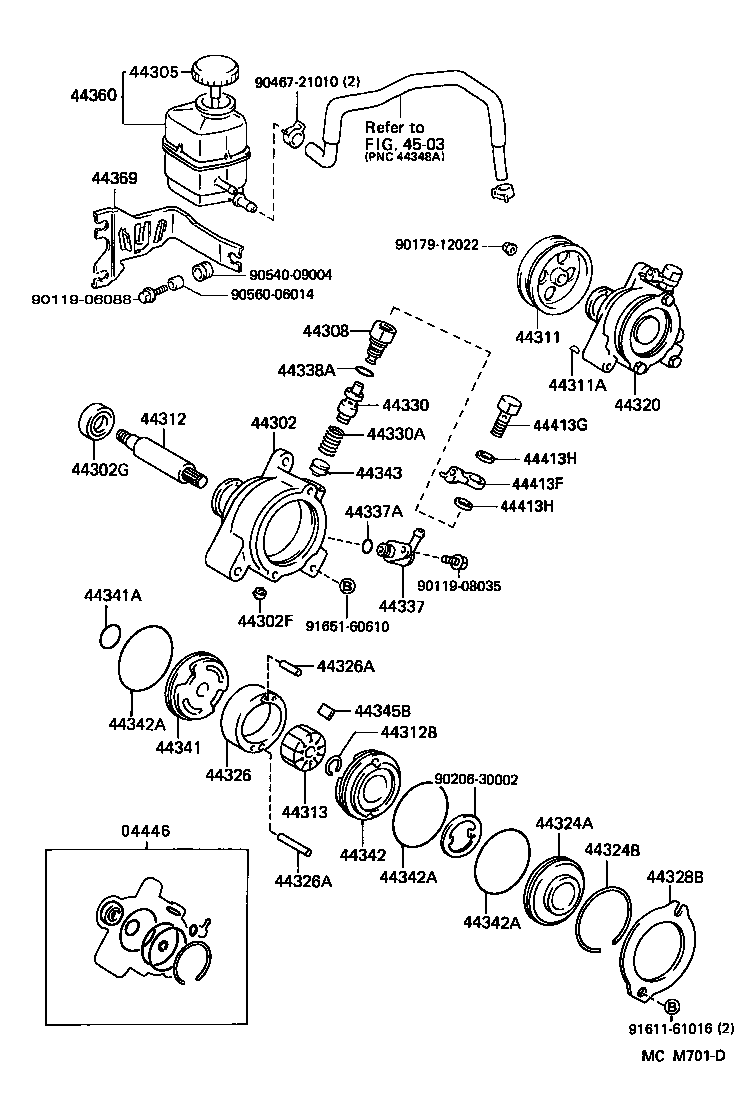  CAMRY NAP |  VANE PUMP RESERVOIR POWER STEERING