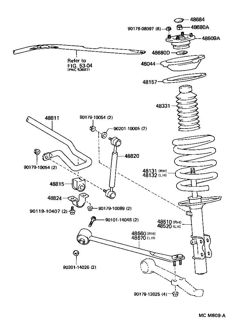  MR2 |  FRONT SPRING SHOCK ABSORBER