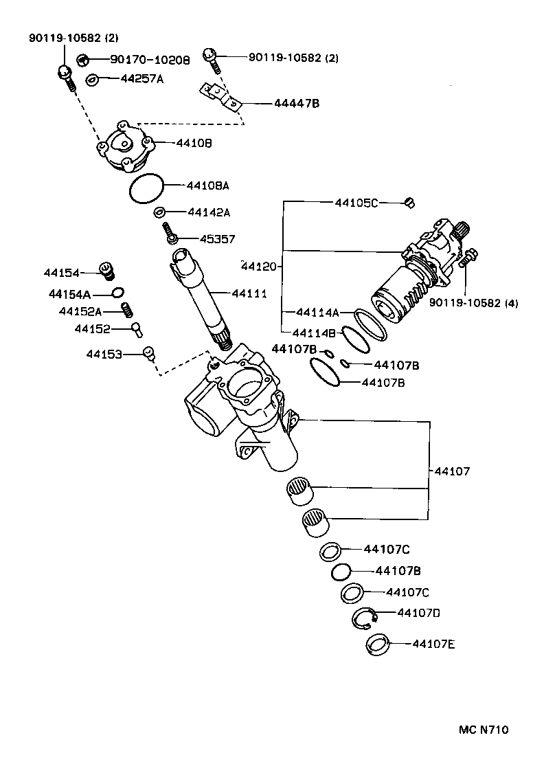  T100 |  FRONT STEERING GEAR LINK