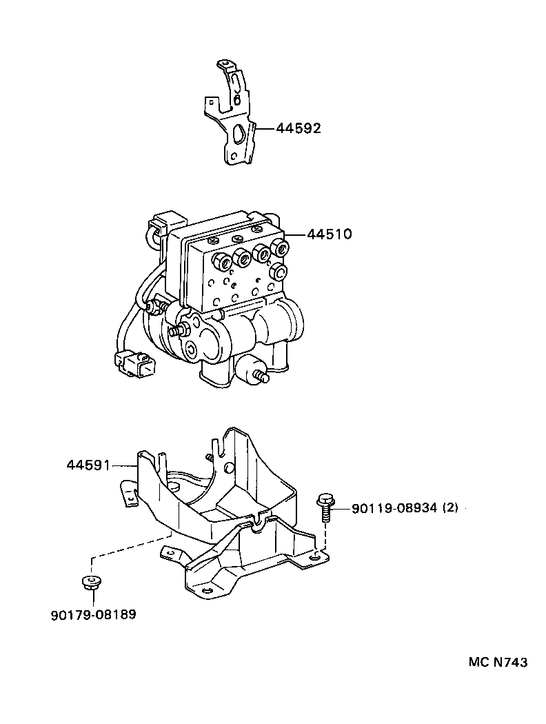  TERCEL |  BRAKE TUBE CLAMP