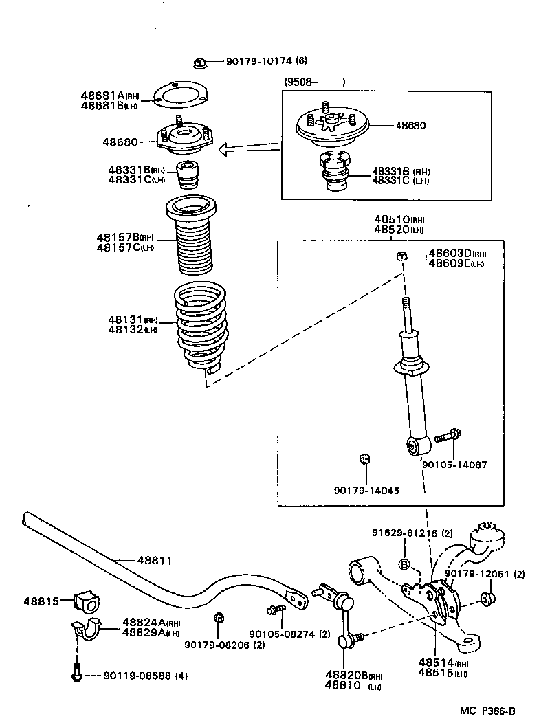  GS300 |  FRONT SPRING SHOCK ABSORBER