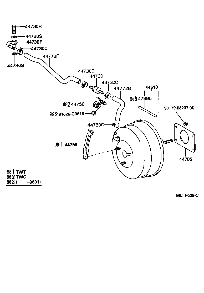  SUPRA |  BRAKE BOOSTER VACUUM TUBE