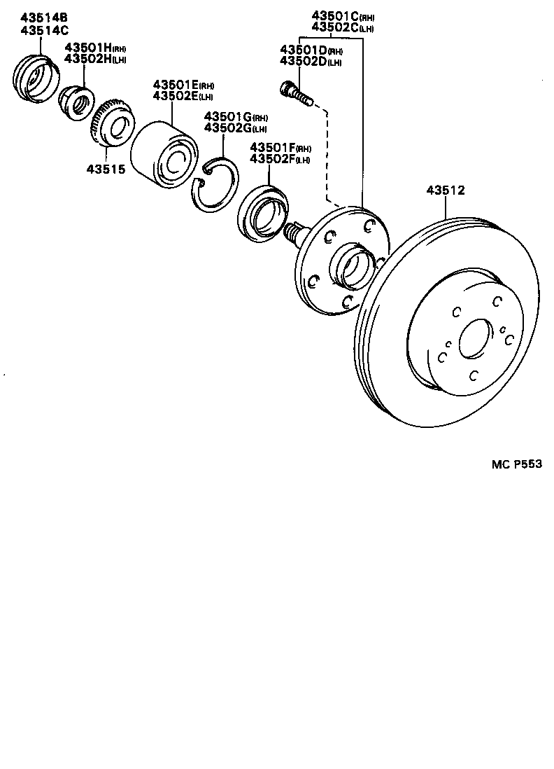  SUPRA |  FRONT AXLE HUB