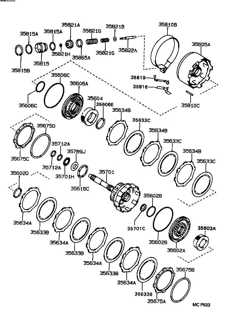  CELICA |  BRAKE BAND MULTIPLE DISC CLUTCH ATM