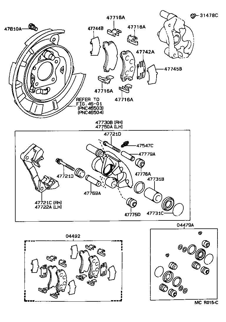  CELICA |  REAR DISC BRAKE CALIPER DUST COVER