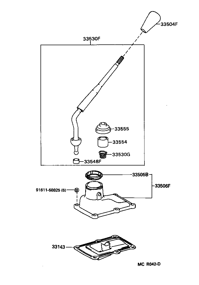  T100 |  SHIFT LEVER RETAINER