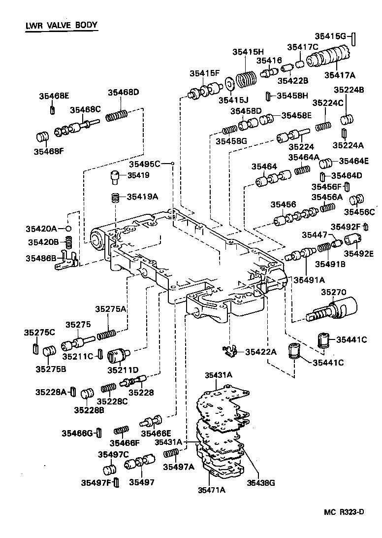 ES300 |  VALVE BODY OIL STRAINER ATM