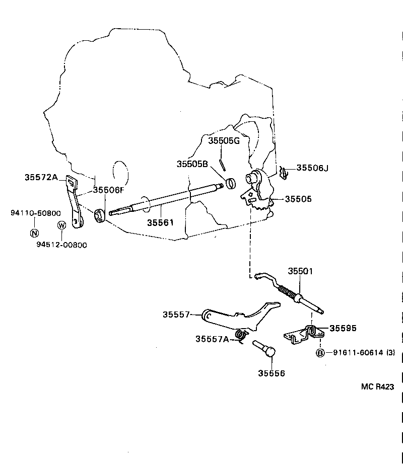  RAV4 |  THROTTLE LINK VALVE LEVER ATM