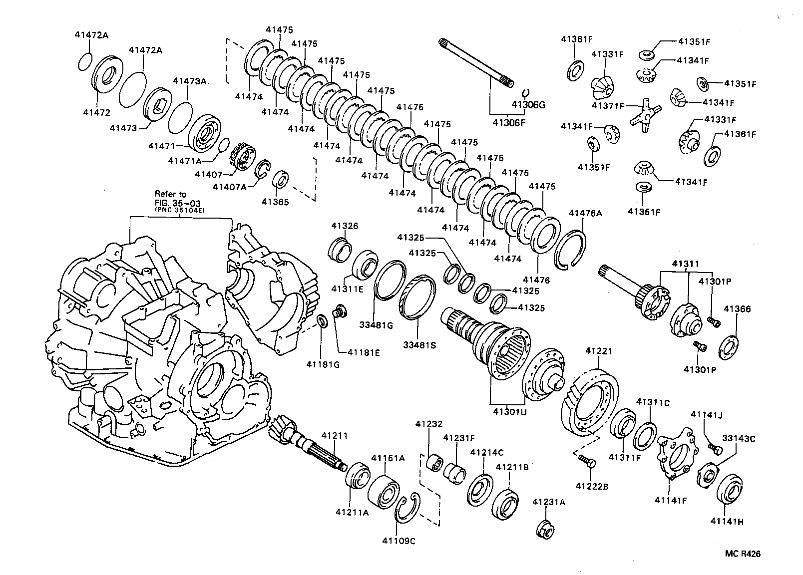  RAV4 |  FRONT AXLE HOUSING DIFFERENTIAL