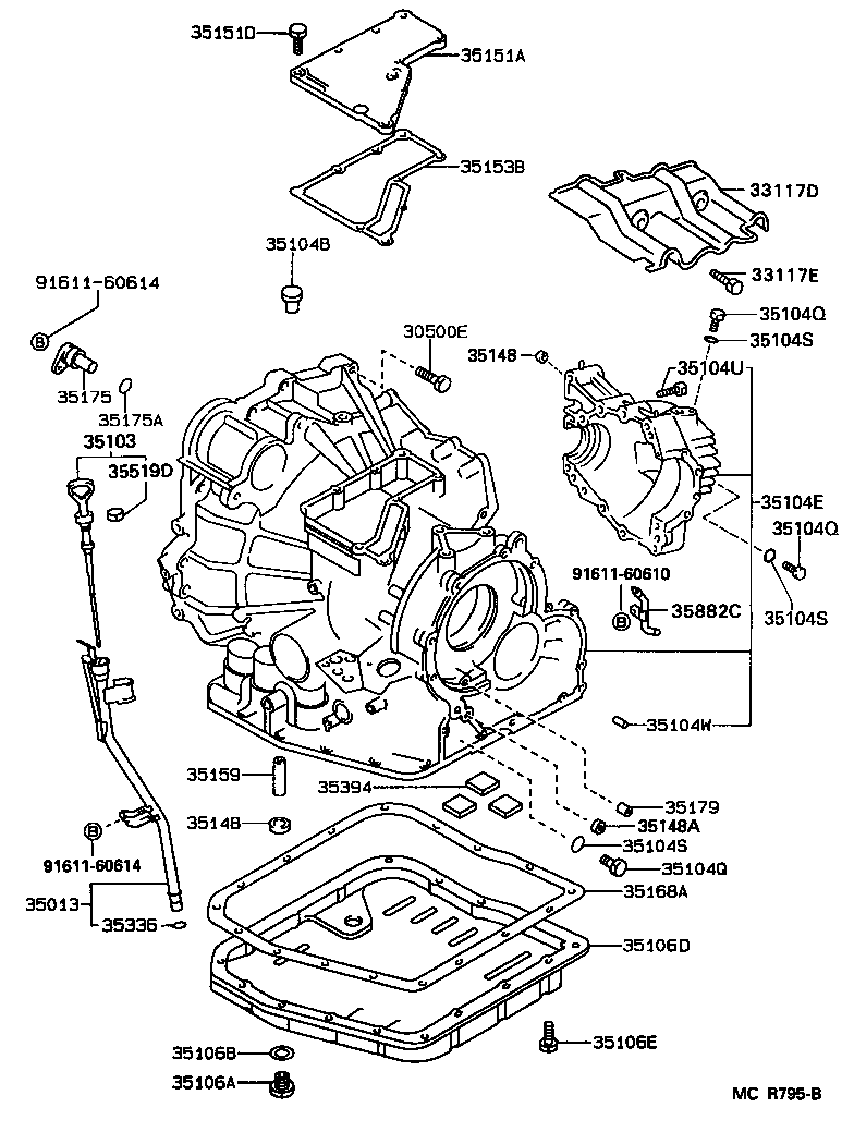  CAMRY NAP |  TRANSMISSION CASE OIL PAN ATM