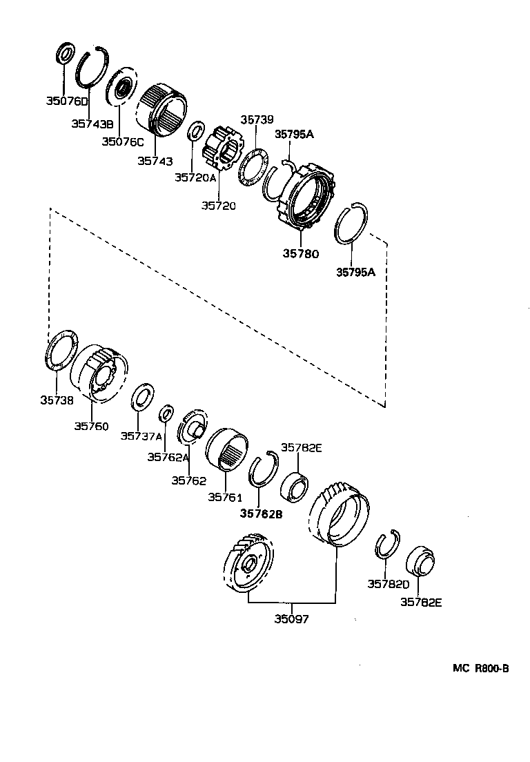  CAMRY NAP |  PLANETARY GEAR REVERSE PISTON COUNTER GEAR ATM