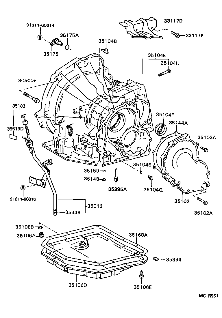  TERCEL |  TRANSMISSION CASE OIL PAN ATM