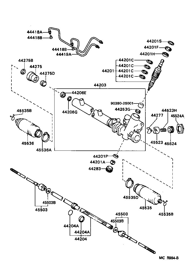  TERCEL |  FRONT STEERING GEAR LINK