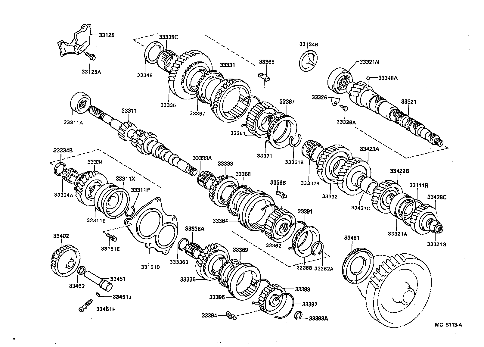  TERCEL |  TRANSMISSION GEAR MTM