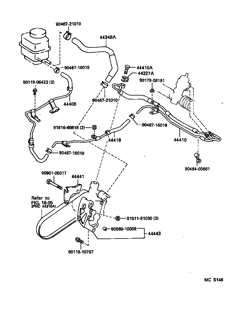  CAMRY NAP |  POWER STEERING TUBE