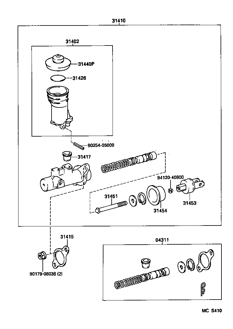  TACOMA |  CLUTCH MASTER CYLINDER