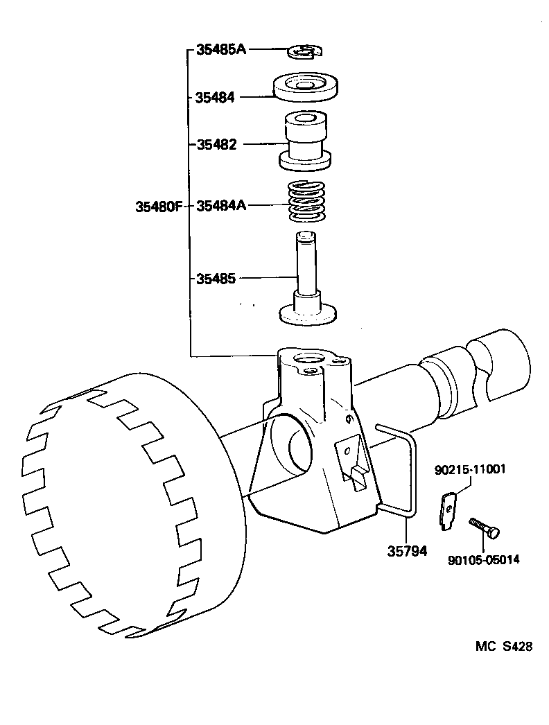  TACOMA |  REAR OIL PUMP GOVERNOR ATM