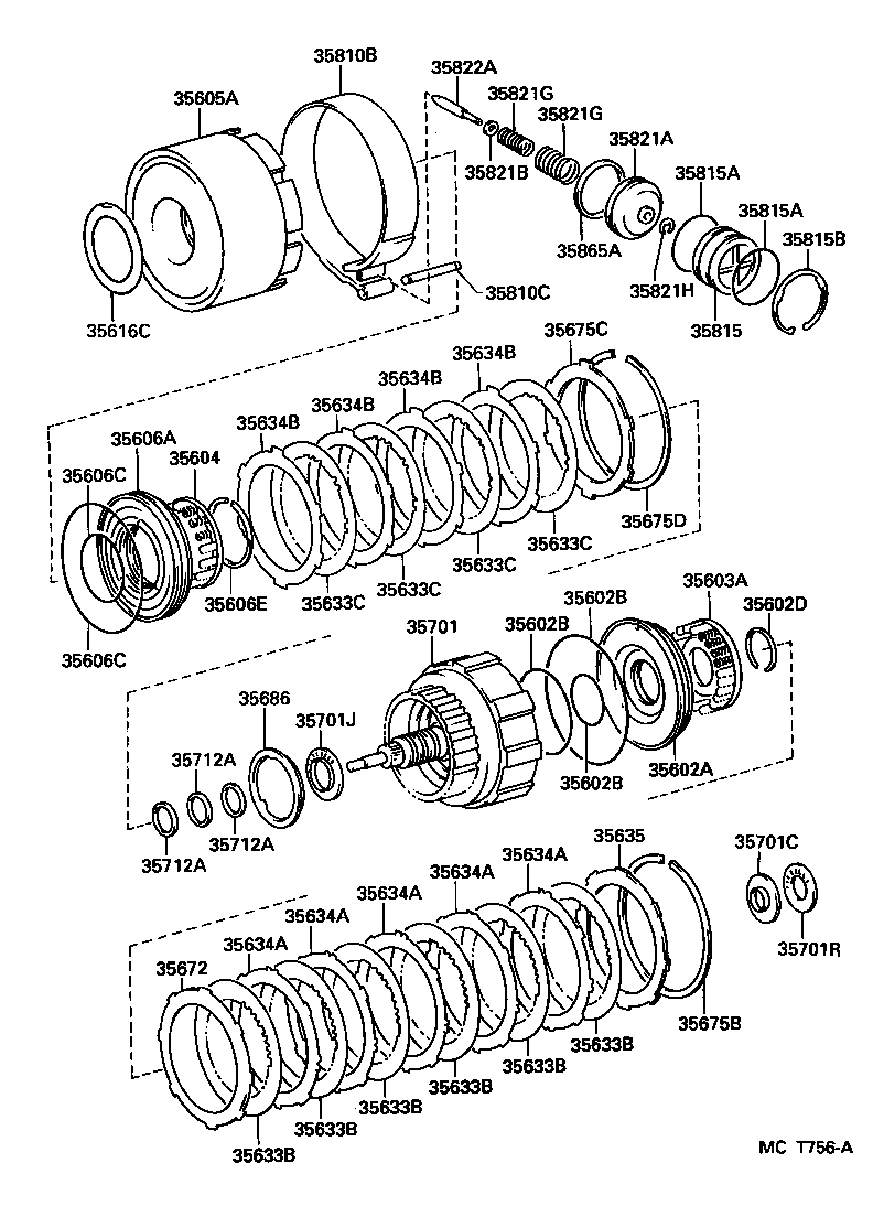  LX450 |  BRAKE BAND MULTIPLE DISC CLUTCH ATM