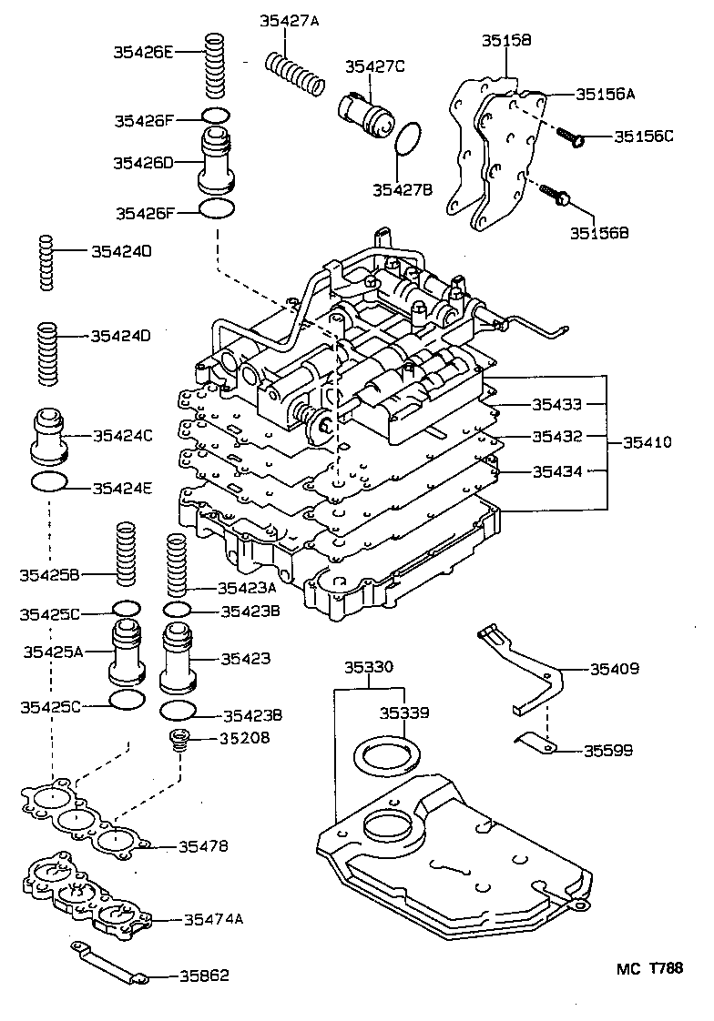  PASEO |  VALVE BODY OIL STRAINER ATM